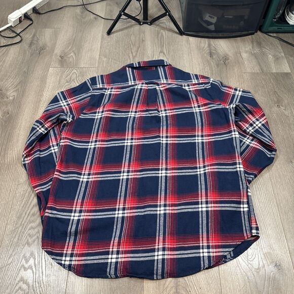 Woolrich The Green Label Collection Shirt Jacket Mens Large Red/ Blue/ White - Picture 6 of 6